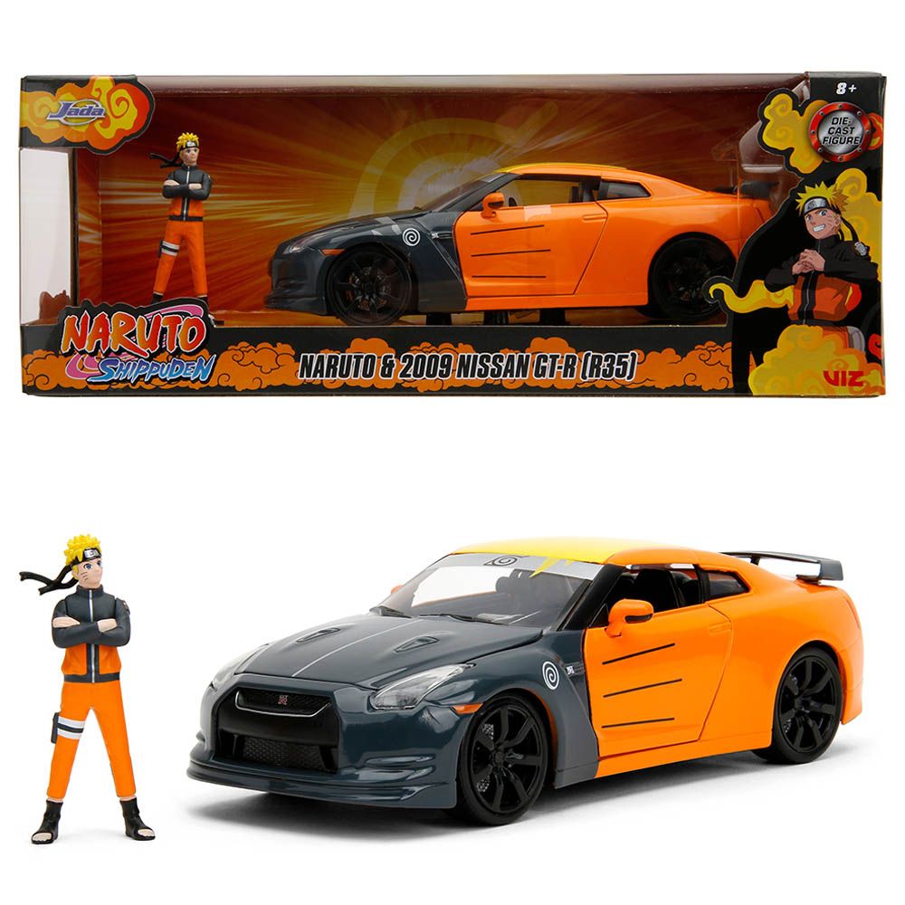 Jada - 1/24 Naruto Figure w/ 2009 Nissan GT-R Car