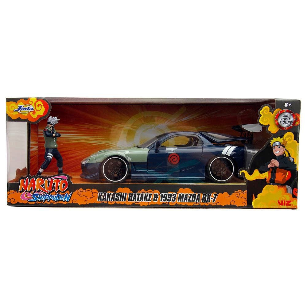 Jada - 1/24 Naruto Figure w/ 1995 Mazda RX-7 Car