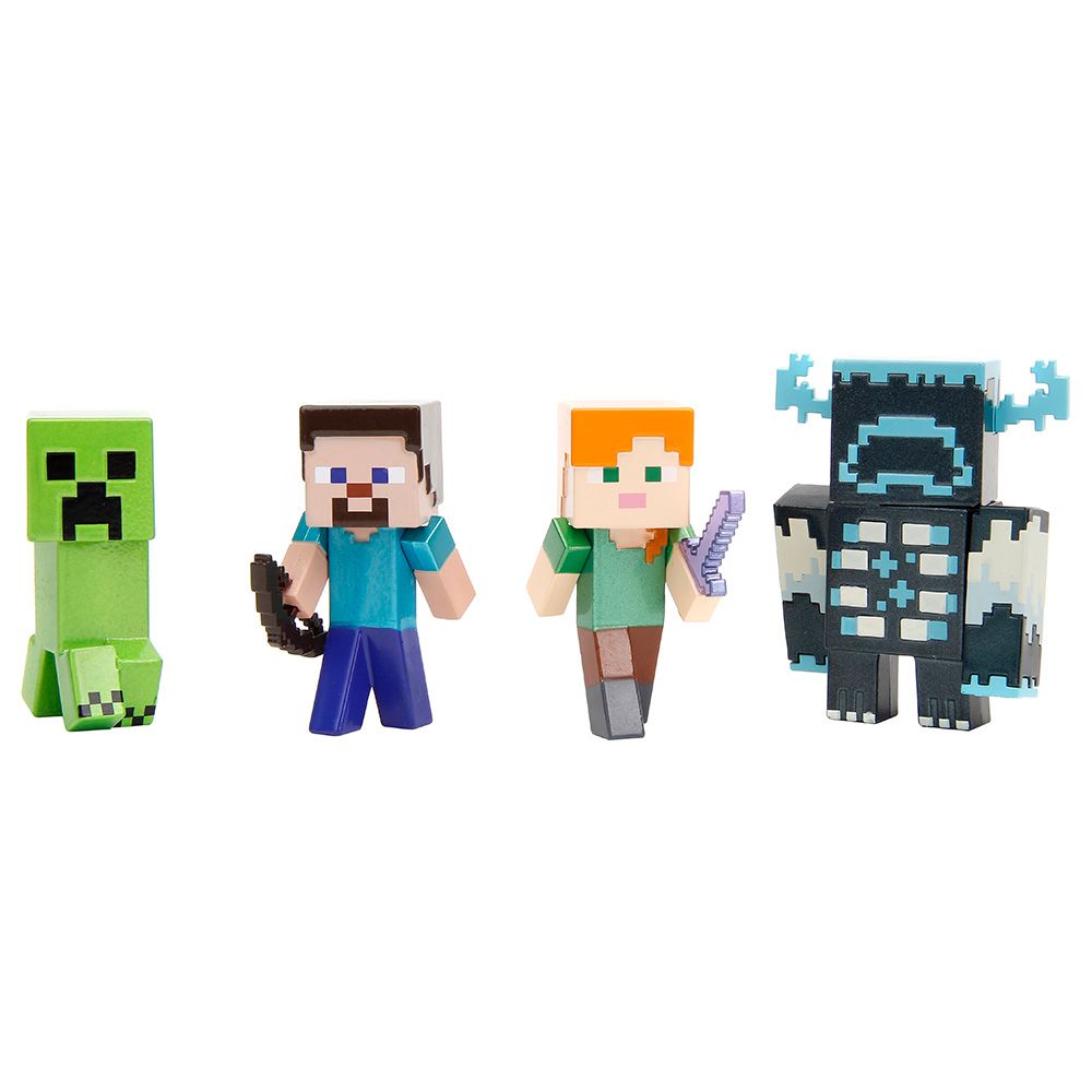 Jada - Minecraft Figures - 4pcs - 2.5-Inch