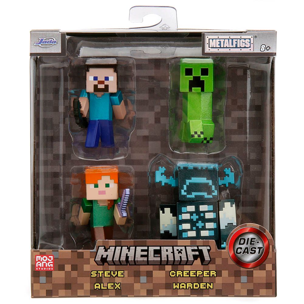 Jada - Minecraft Figures - 4pcs - 2.5-Inch