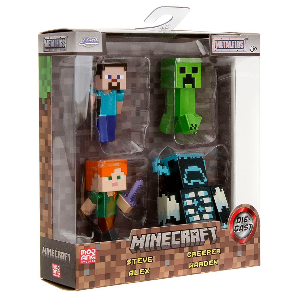 Jada - Minecraft Figures - 4pcs - 2.5-Inch