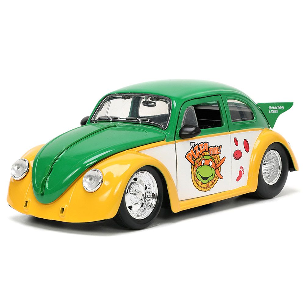 Jada - 1/24 Ninja Turtles Michelangelo w/ 1959 VW Drag Beetle Car