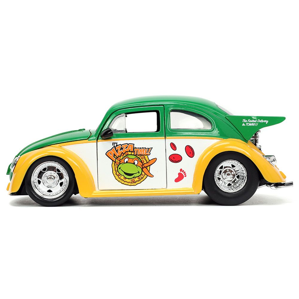 Jada - 1/24 Ninja Turtles Michelangelo w/ 1959 VW Drag Beetle Car