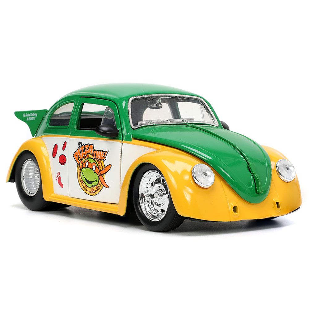 Jada - 1/24 Ninja Turtles Michelangelo w/ 1959 VW Drag Beetle Car