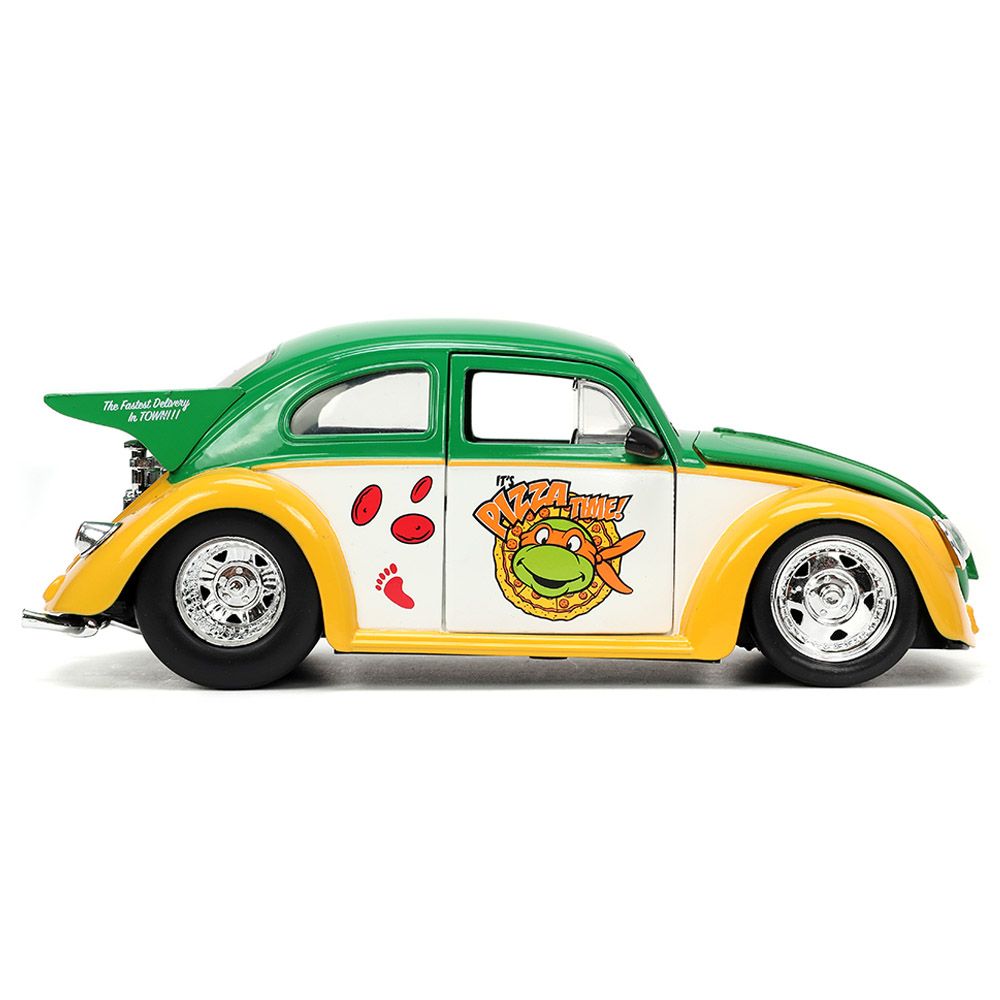 Jada - 1/24 Ninja Turtles Michelangelo w/ 1959 VW Drag Beetle Car