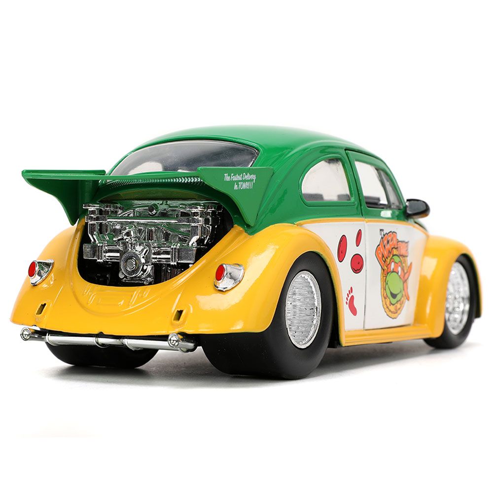 Jada - 1/24 Ninja Turtles Michelangelo w/ 1959 VW Drag Beetle Car