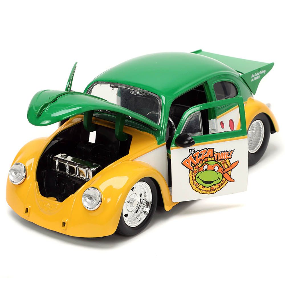 Jada - 1/24 Ninja Turtles Michelangelo w/ 1959 VW Drag Beetle Car