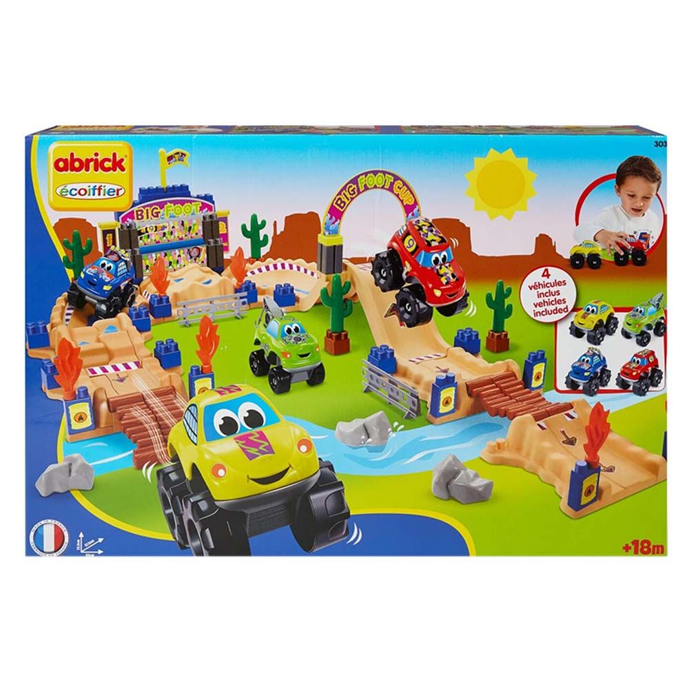 Ecoiffier - Abrick Big Foot Circuit Play Set