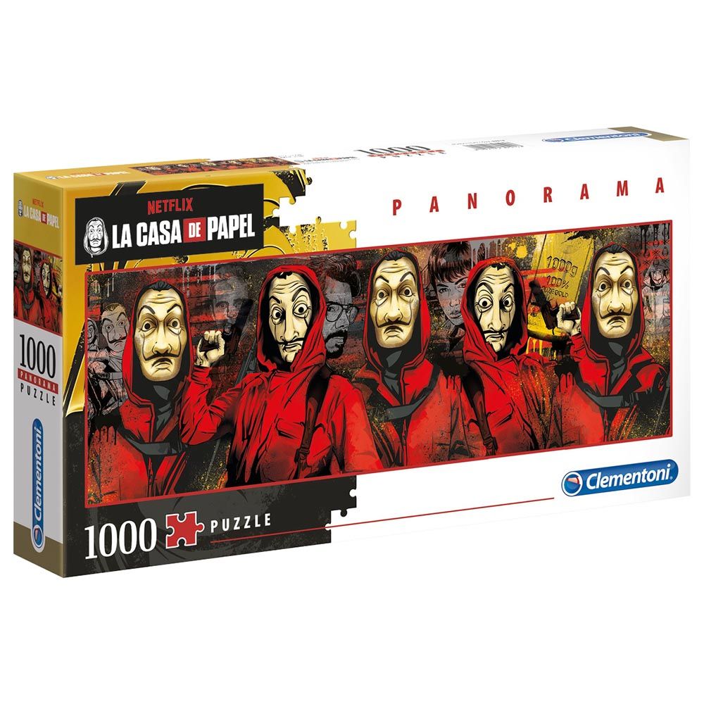 Clementoni - Panorama Puzzle La Casa De Papel 1000Pcs