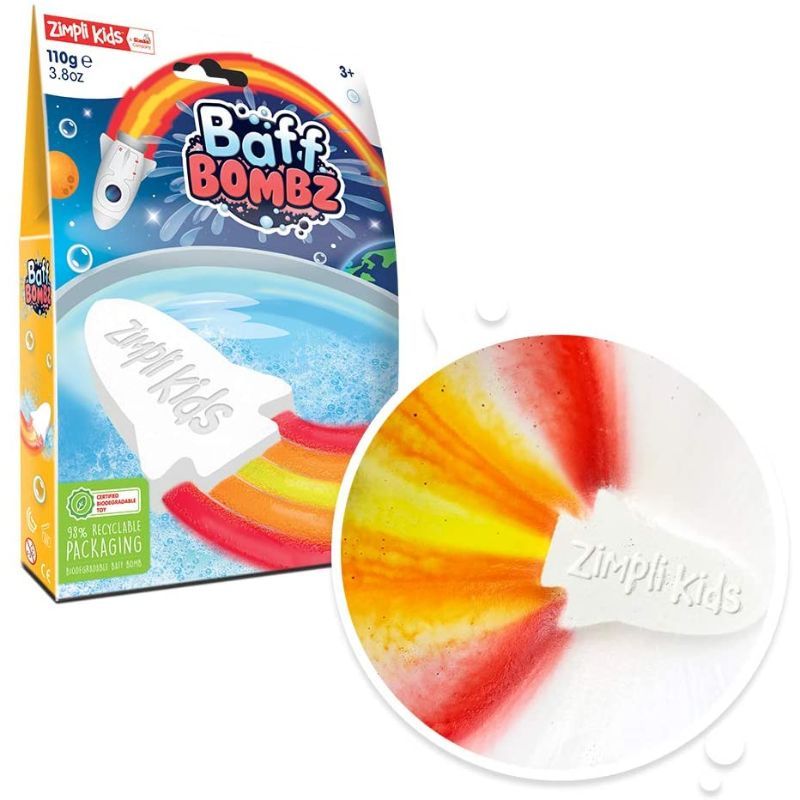 Zimpli Kids - Baff Bomb White Rocket Flame Effect