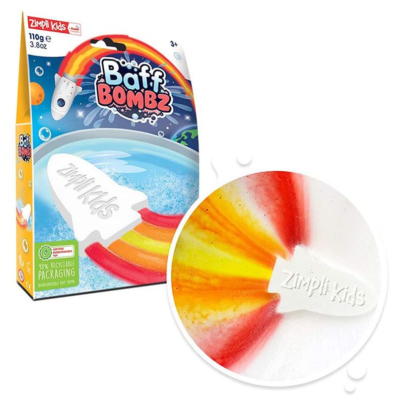 Zimpli Kids - Baff Bomb White Rocket Flame Effect