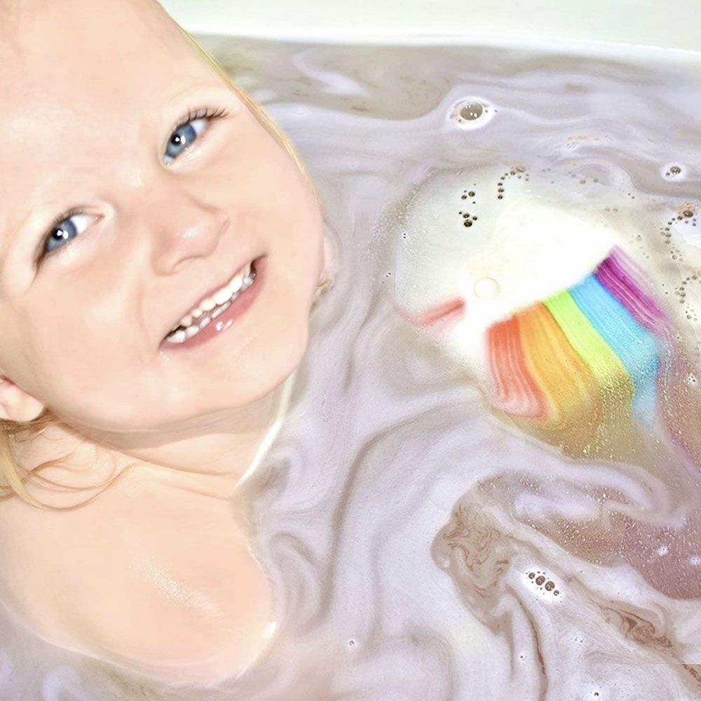 Zimpli Kids - Baff Bomb White Cloud Rainbow Effect