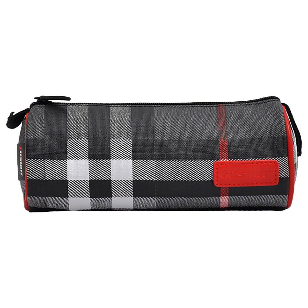 Fusion - Checks Black Pencil Case