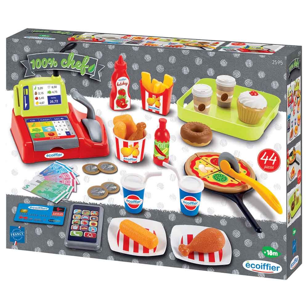 Ecoiffier - Fast Food Shop With 44 Accessories (Exclusive)