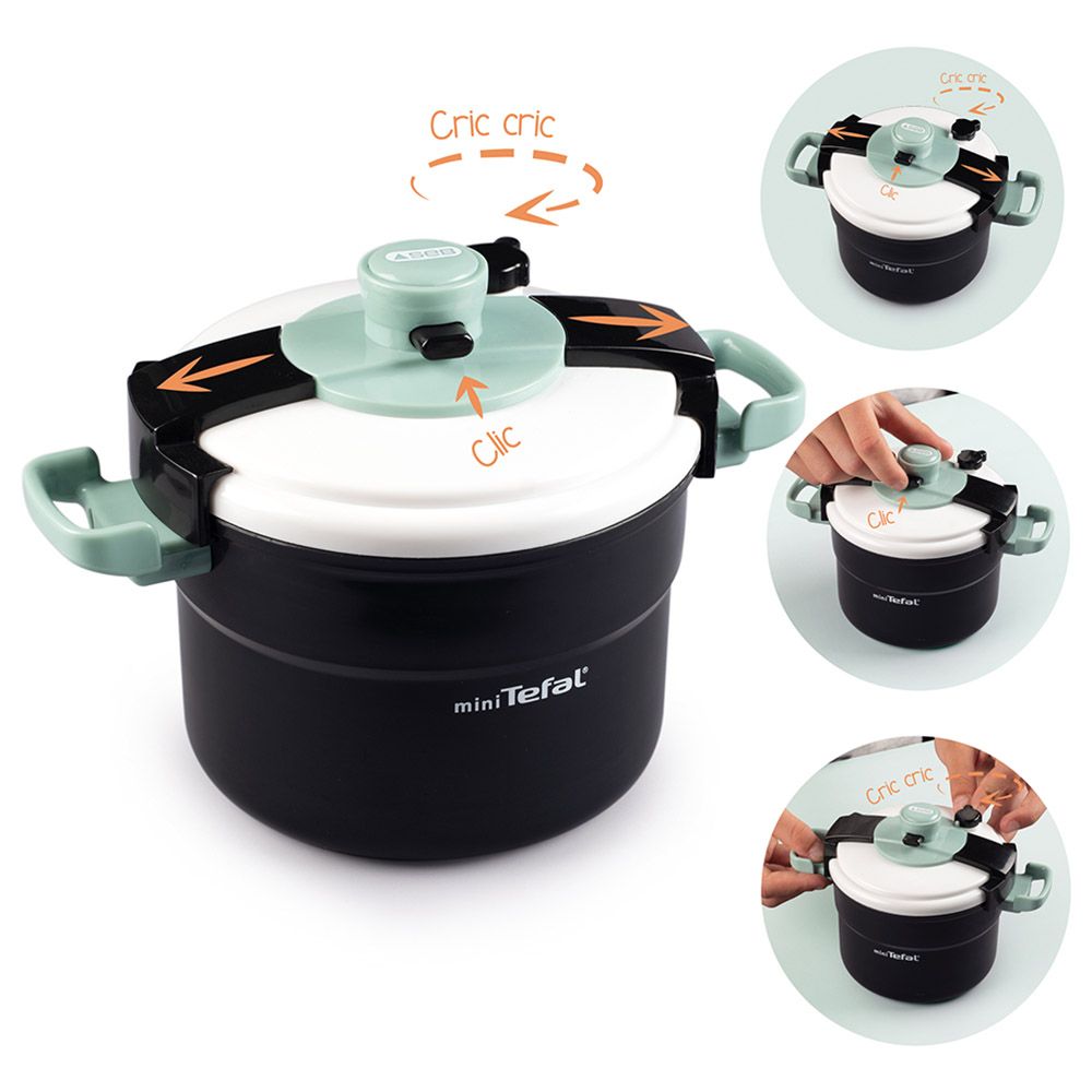 Smoby - Tefal Clipso Pressure Cooker - Black