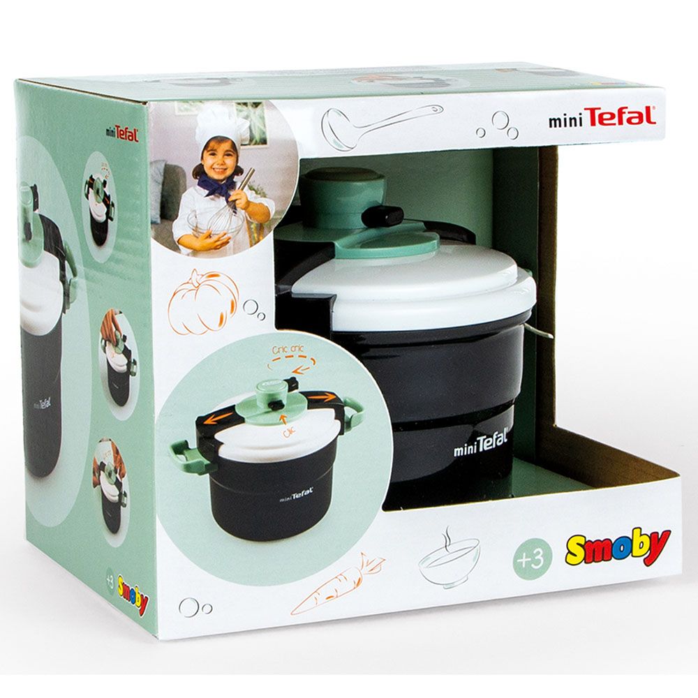 Smoby - Tefal Clipso Pressure Cooker - Black