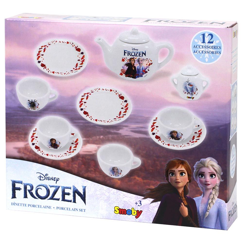 Smoby - Frozen Porcelain Tea Set - 12pcs