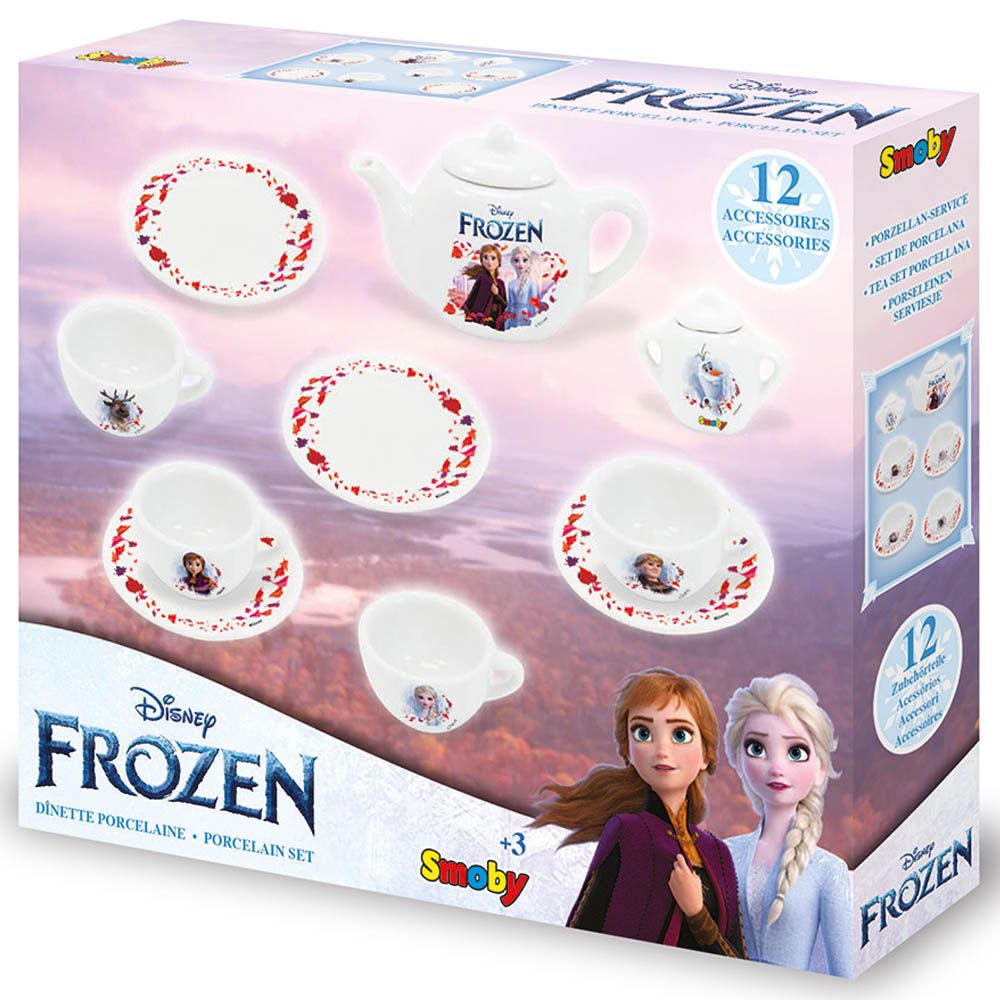 Smoby - Frozen Porcelain Tea Set - 12pcs