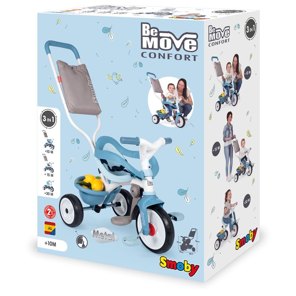 Smoby - Be Move Comfort Tricycle - Blue