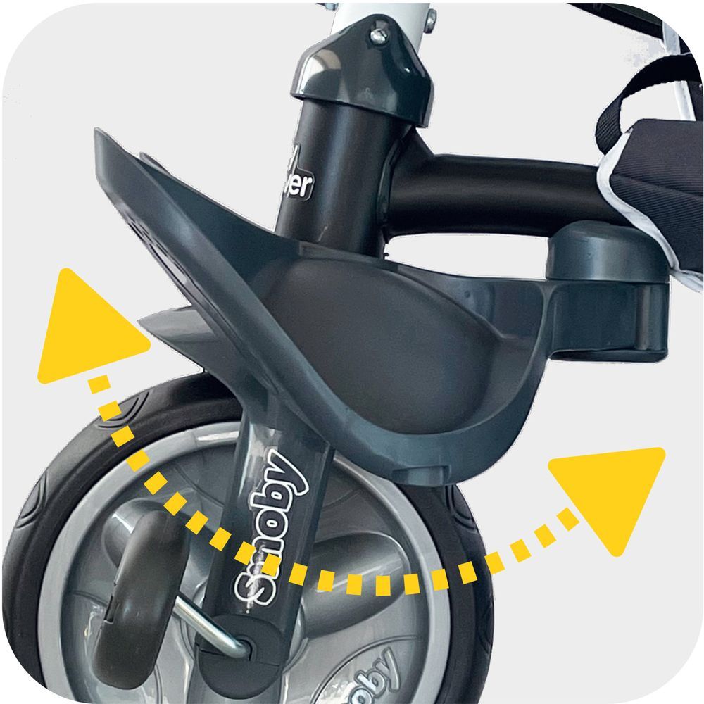 Smoby - Baby Driver Plus Tricycle - Grey