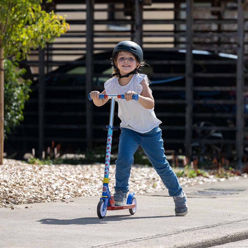 Smoby - Spidey 2 Wheel Foldable Scooter