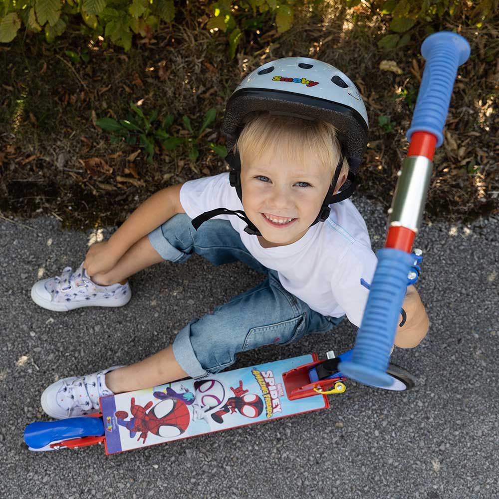 Smoby - Spidey 2 Wheel Foldable Scooter