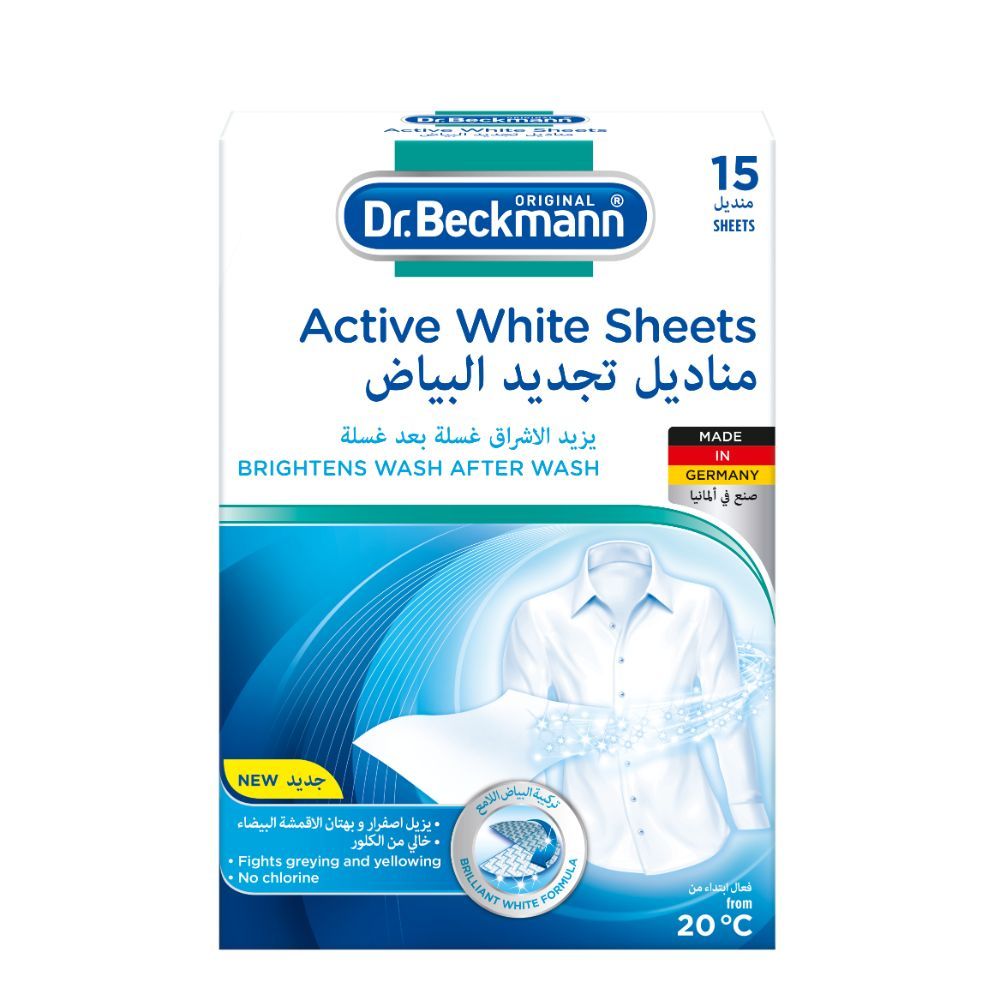 Dr. Beckmann - Active White Sheets 15pcs