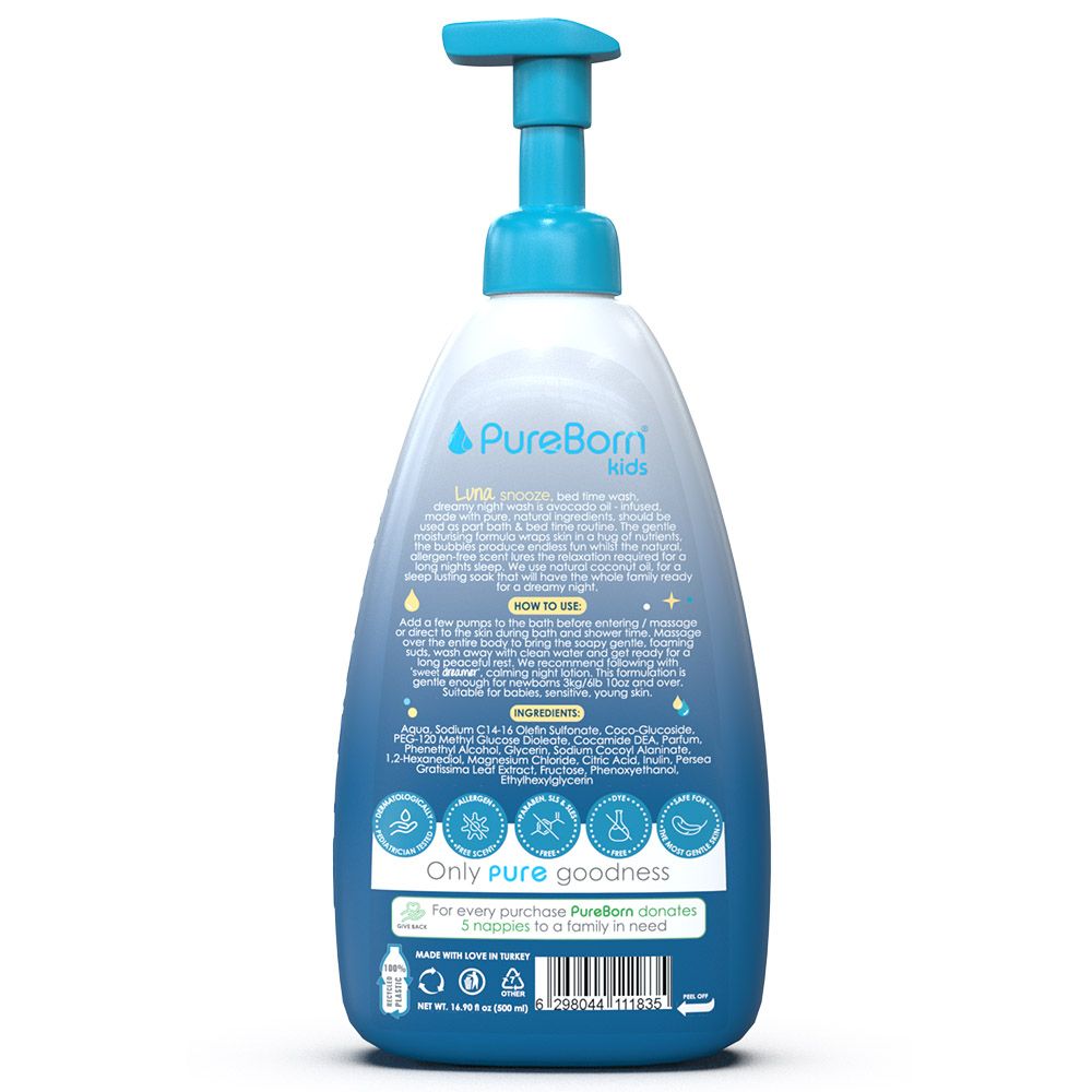 PureBorn - Baby Night Wash - 500ml