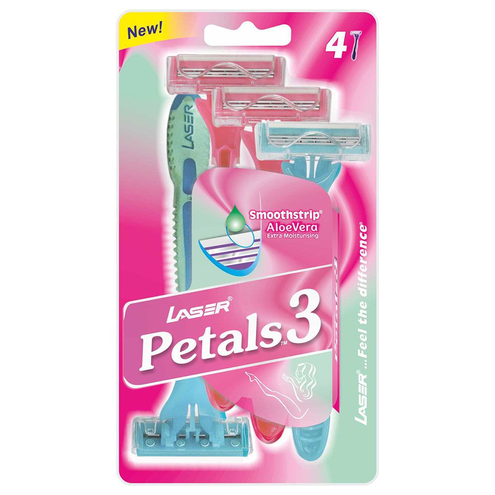 Laser - Petals 3 Womens Razor - 4pc