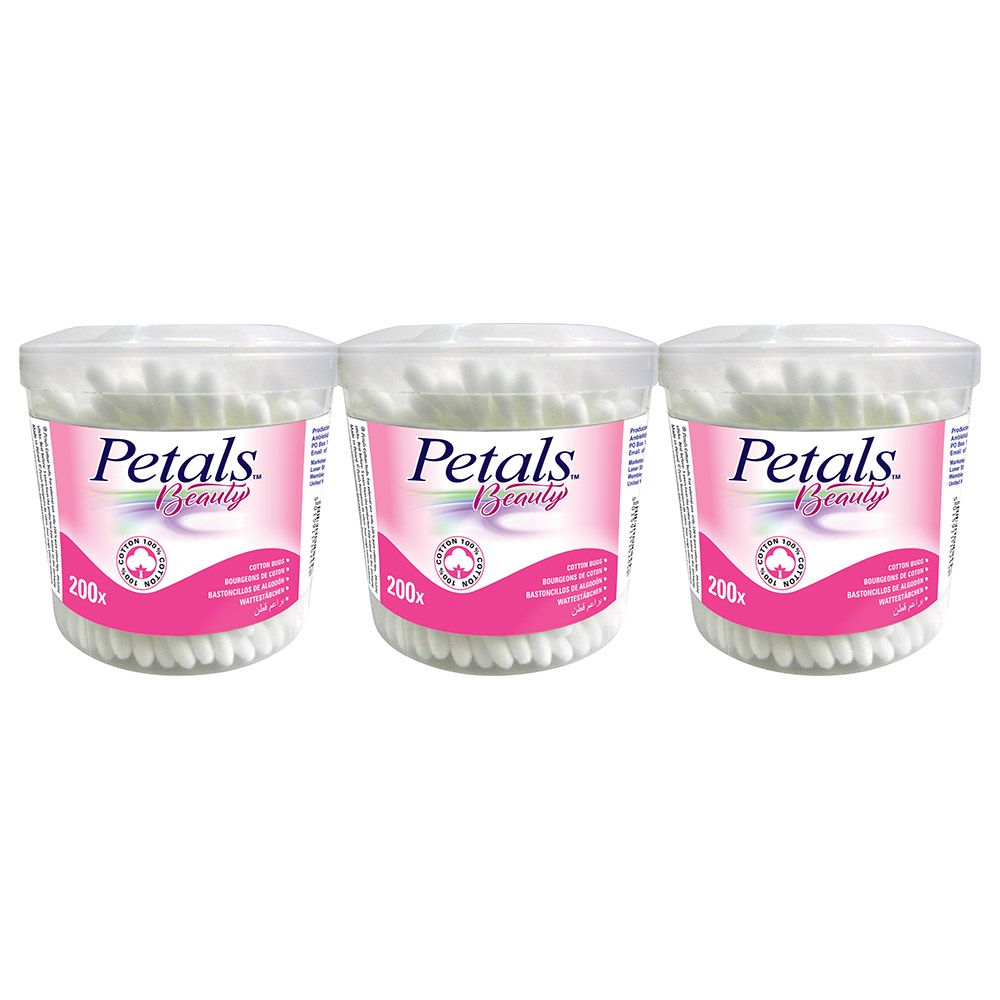 Petals - Cotton Buds 200s x 3 Value Pack