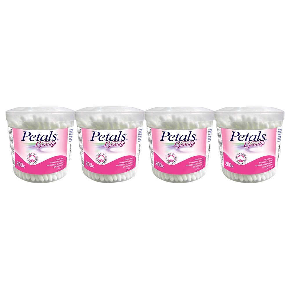 Petals - Cotton Buds 200s x 4 Value Pack