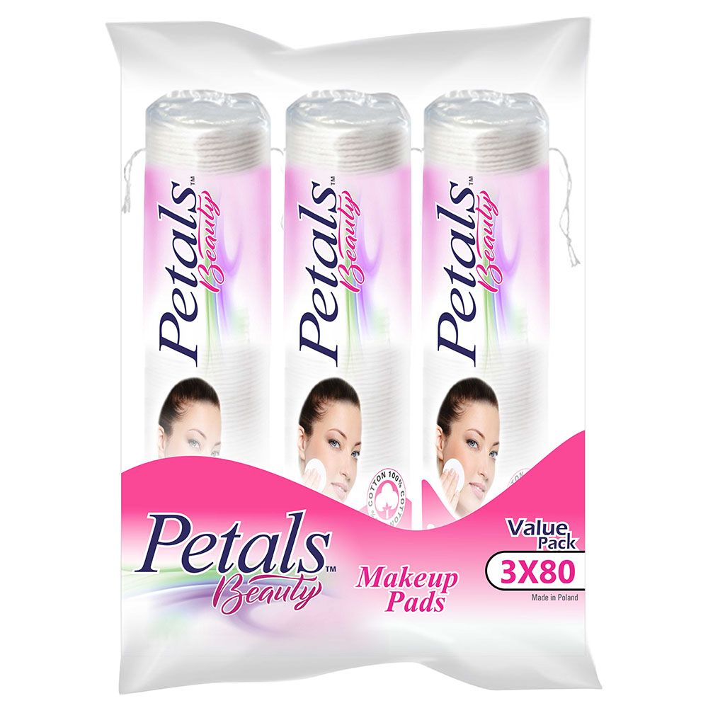 Petals - Makeup Pad 80 x 3 Value pack