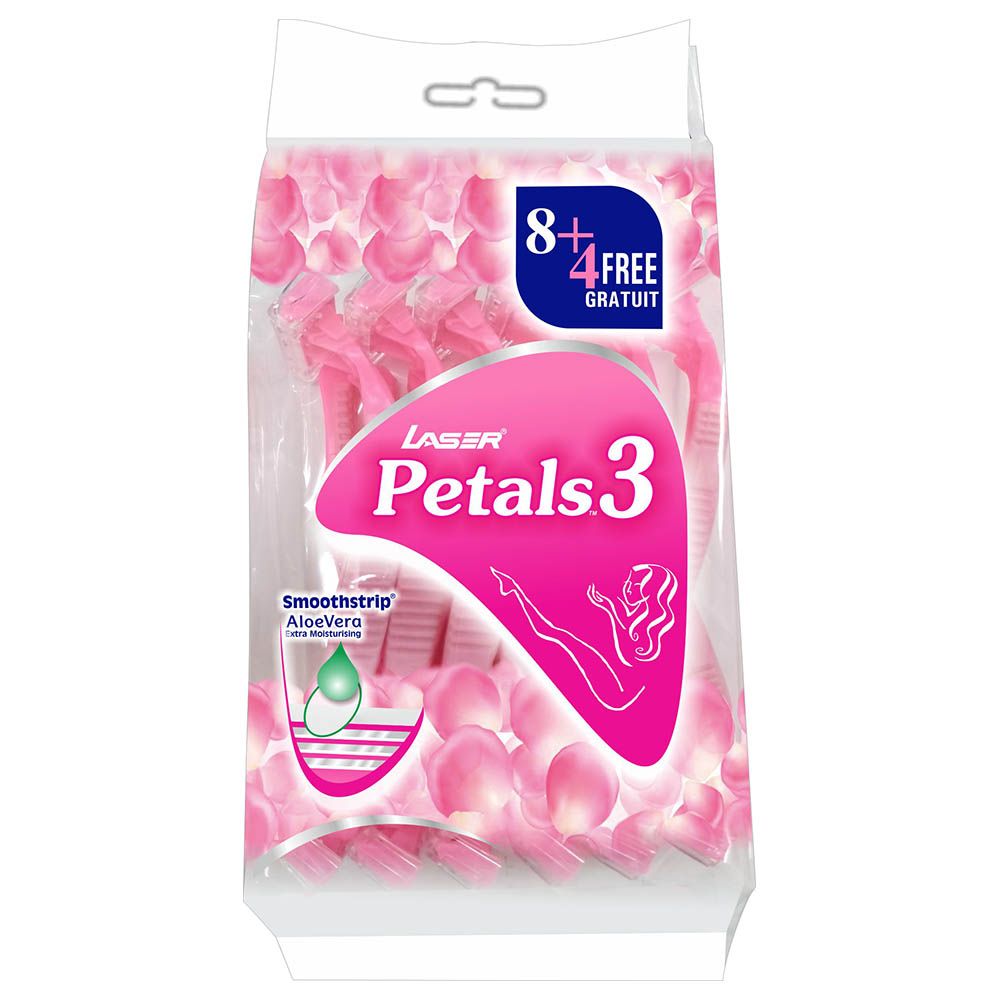 Laser - Petals 3 Womens Razor - 8+4 Free