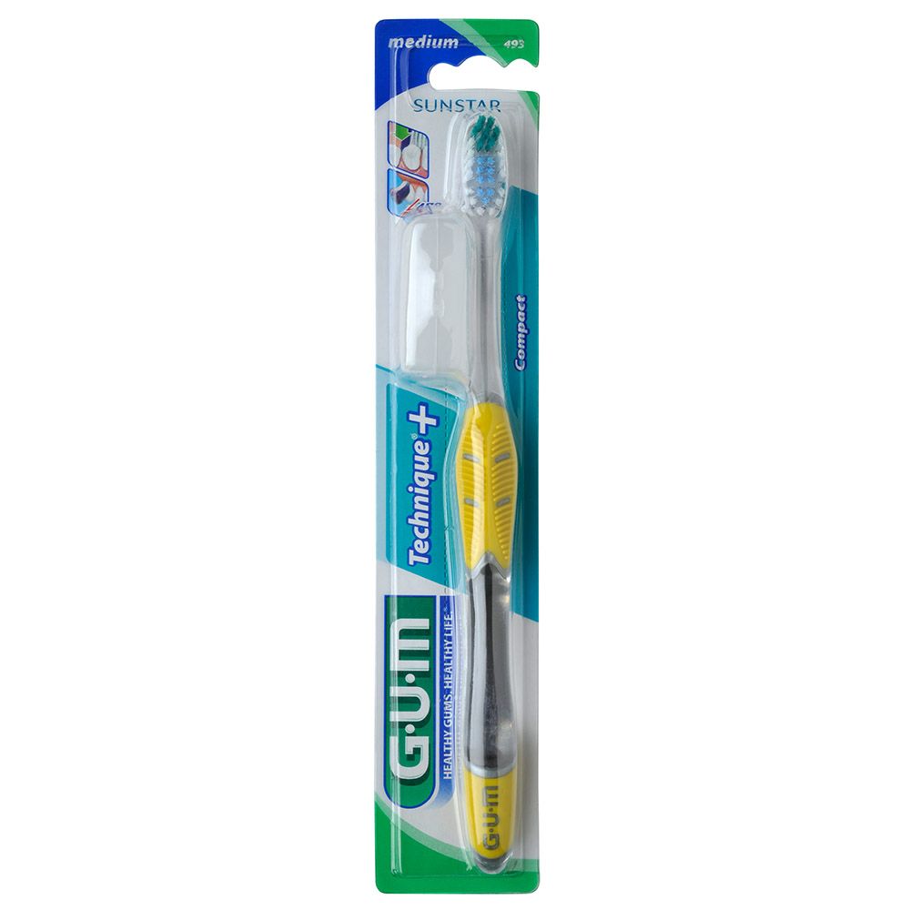 Gum - Technique Medium Compact Toothbrush 1pc - Assorted