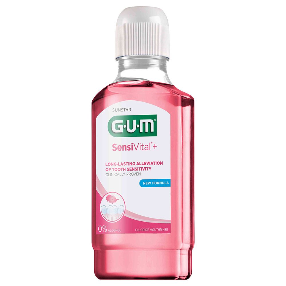 Gum - Sensitivital+ Gentle Mouthrinse Mouthwash - 300 ml