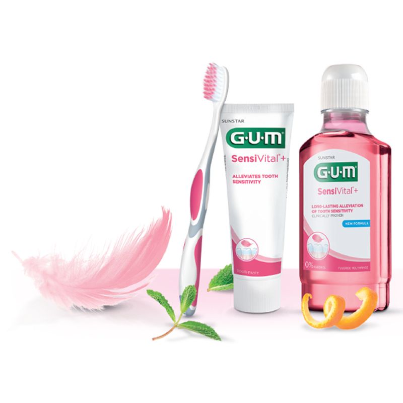 Gum - Sensitivital+ Gentle Mouthrinse Mouthwash - 300 ml