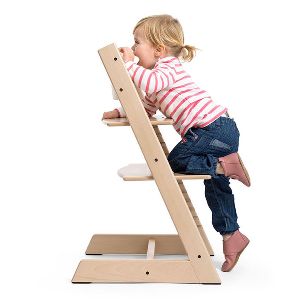 Stokke - Tripp Trapp Wooden Feeding Chair - Whitewash