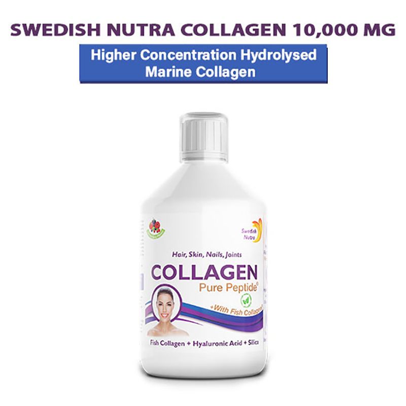 Swedish Nutra - Liquid Collagen 10000 Fish Pure Peptide - 500ml