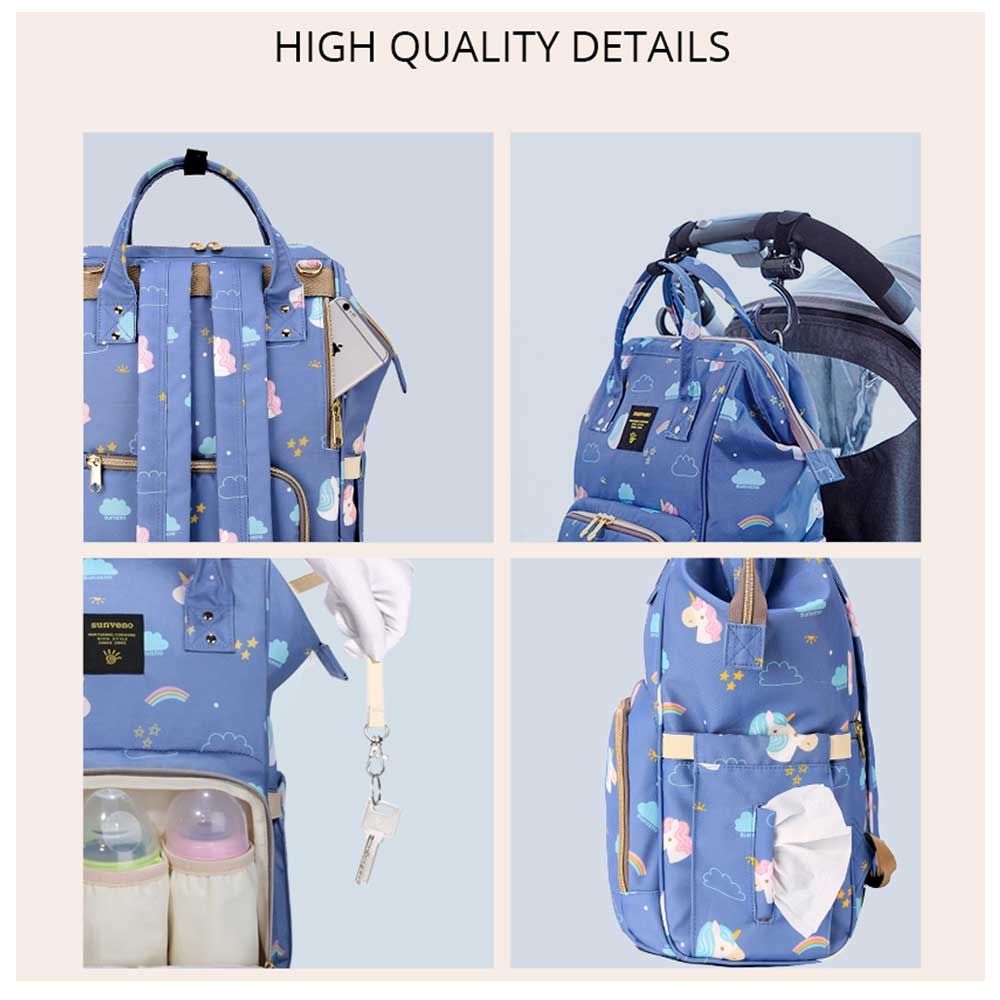 Sunveno - Diaper Bag - Unicorn Blue