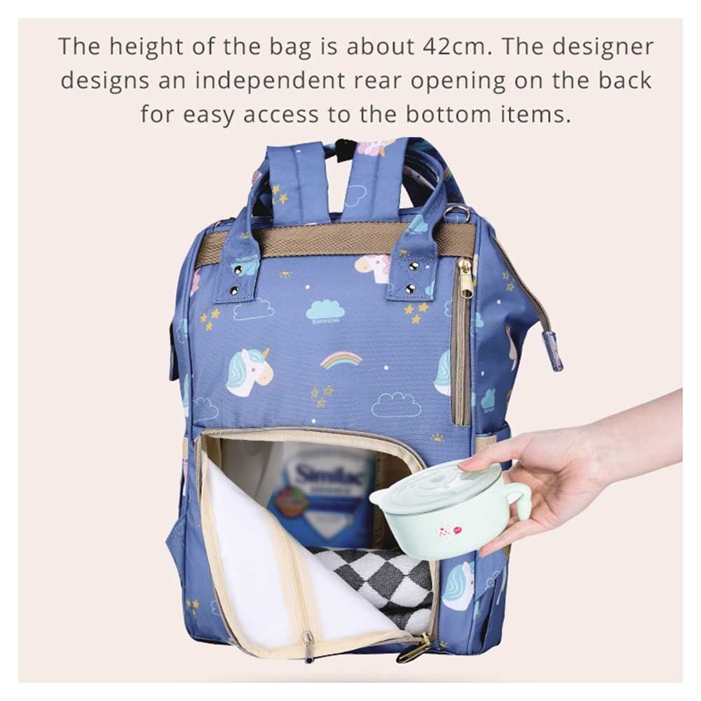 Sunveno - Diaper Bag - Unicorn Blue