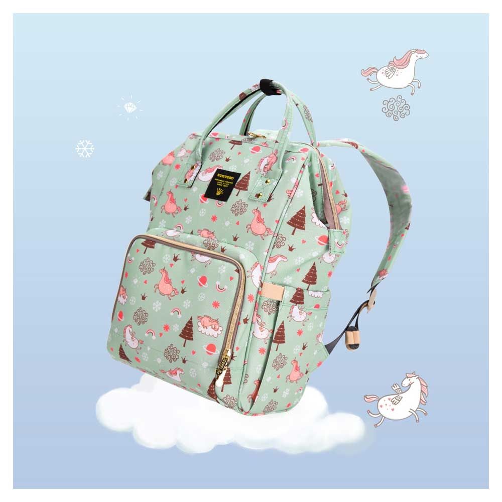 Sunveno - Diaper Bag - Green Dream Sky