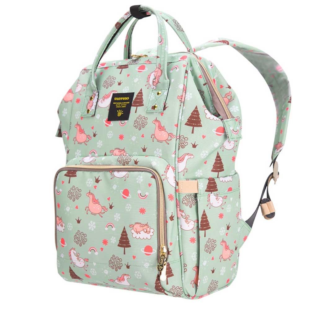 Sunveno - Diaper Bag - Green Dream Sky