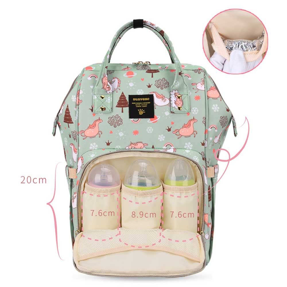 Sunveno - Diaper Bag - Green Dream Sky