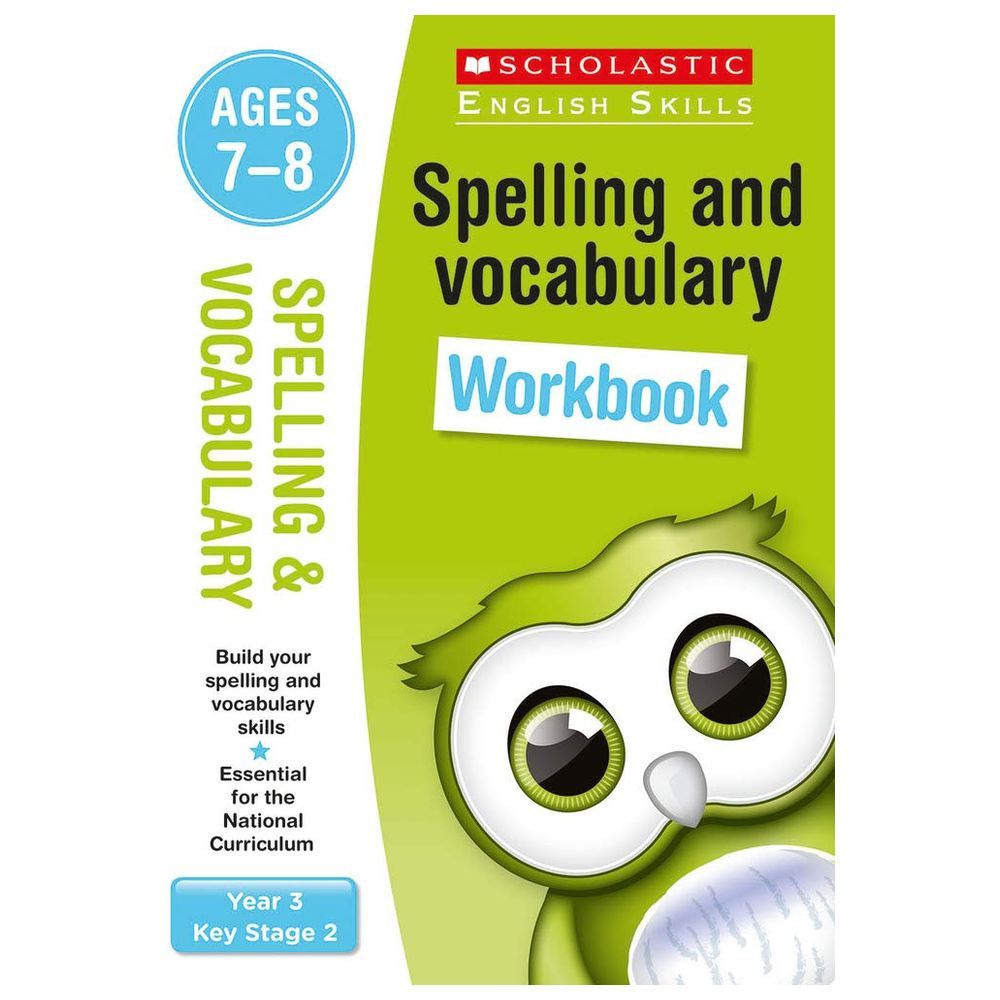 كتاب تمارين Spelling And Vocabulary Year 3 Workbook