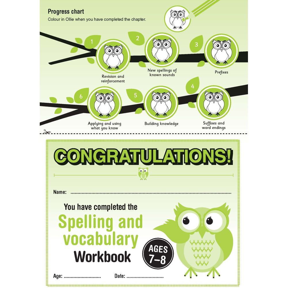 كتاب تمارين Spelling And Vocabulary Year 3 Workbook