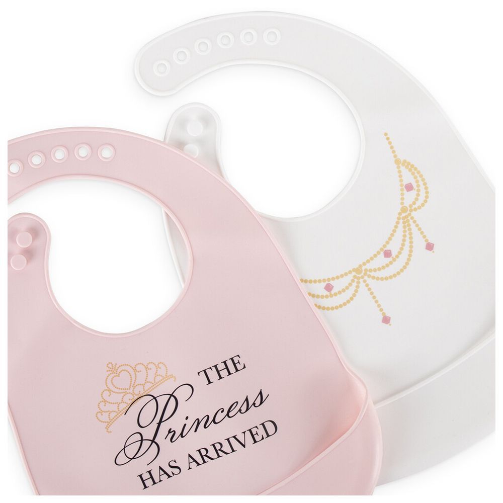 Hudson Childrenswear - Princess Has Arrived Silicone Bibs - Pack of 2