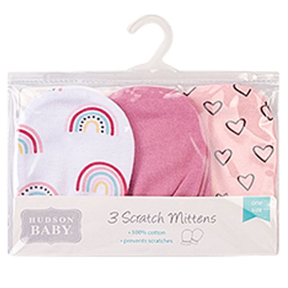 Hudson Childrenswear - Scratch Mittens - Pack of 3 - Rainbow