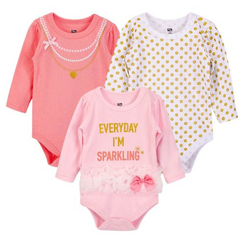 Hudson Childrenswear - Long-Sleeve Bodysuits - Pink Mommy