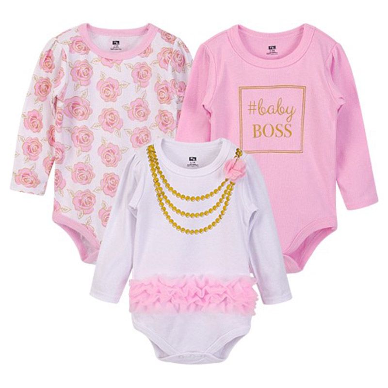 Hudson Childrenswear - Long-Sleeve Bodysuits - Pink