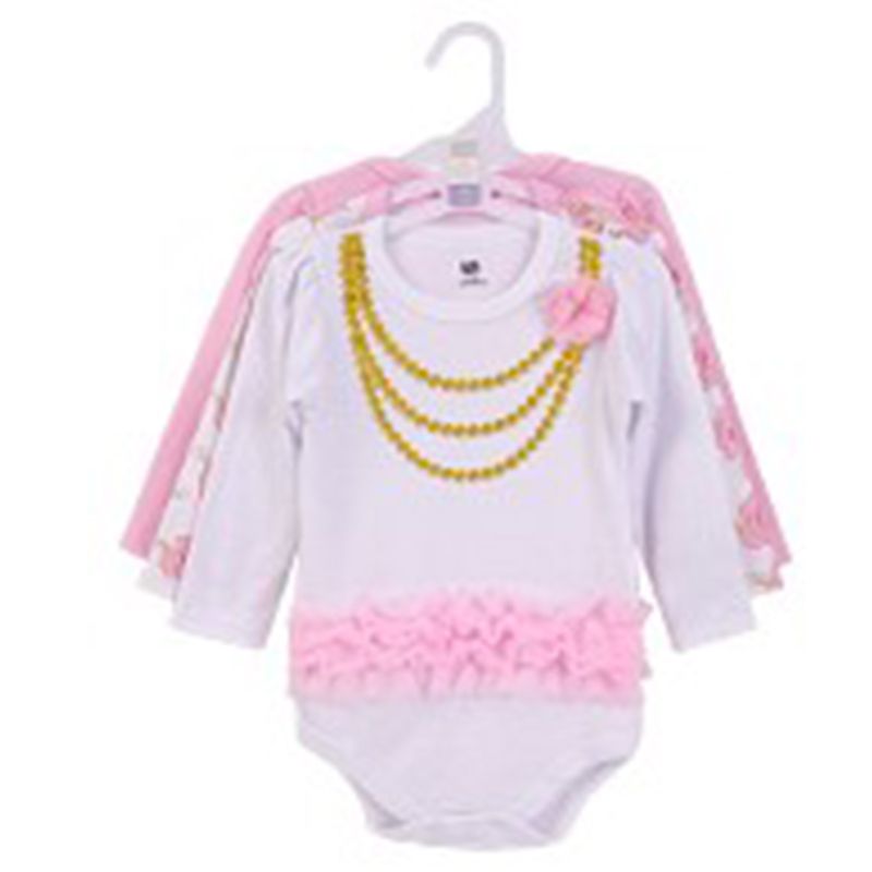 Hudson Childrenswear - Long-Sleeve Bodysuits - Pink